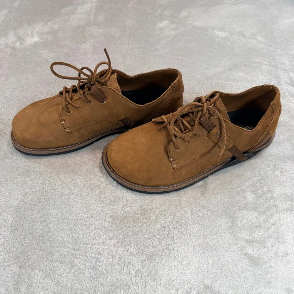 Xero‎ Shoes Mens Alston Barefoot Leather Oxford Dress Shoes Brown 7.5